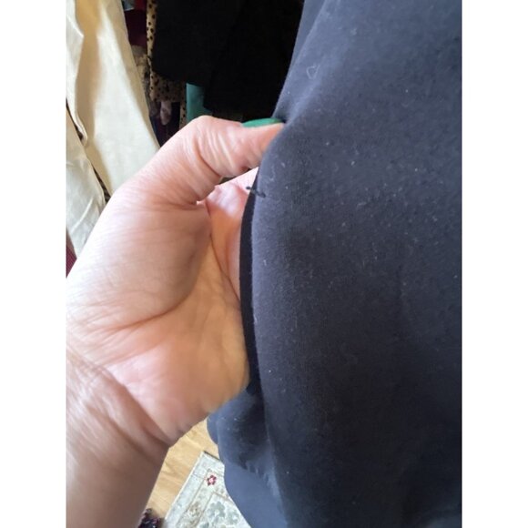 Spanx Airluxe At The Hip Pullover Women's Plus Sz 3X Sweatshirt Black Soft Cozy - Picture 6 of 10